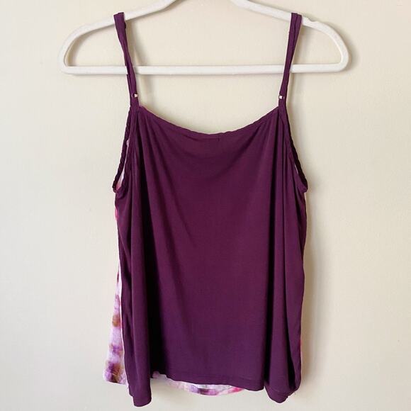 Bl^nk London Anthropologie | Areena Tie Dye Tank Top Pink Purple Boho Large - Picture 5 of 7